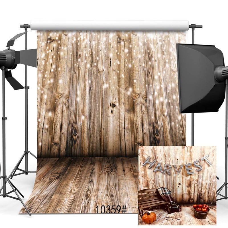 SJOLOON 10x10FT Rustic Wood Vinyl Photography Backdrop Nostalgia Wood Floor Photo Backdrop Baby Newborn Photo Studio Props JLT10359 - Image 2